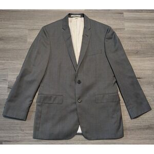 Brooks Brothers Men's Gray 100% Wool Marzotto Fabric Sports Coat Size 42L